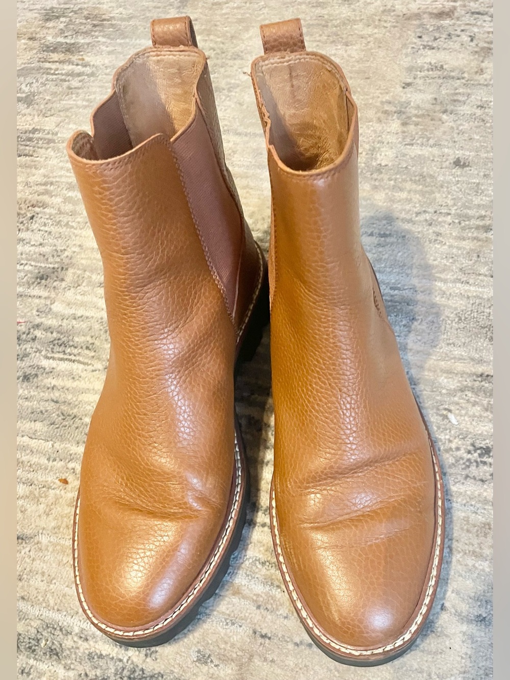 Madewell The Citywalk Lugsole Chelsea Boot English Saddle Women’s 8 NA852- EUC